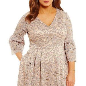 Lace Fit and Flare Dress